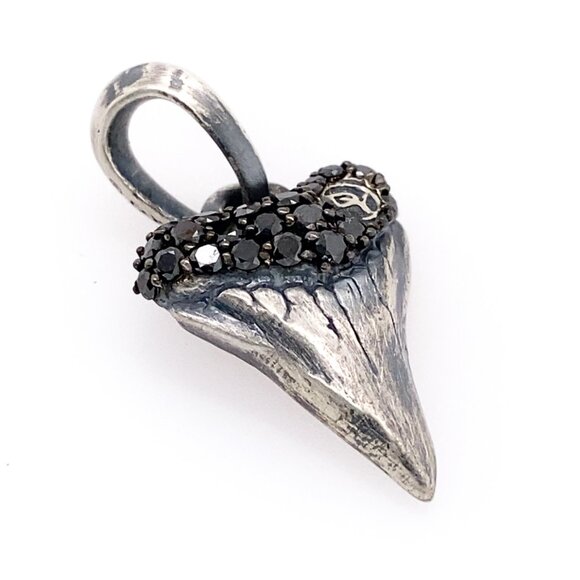David Yurman Other - David Yurman Men's Shark Tooth Charm Amulet with PavÉ Black Diamonds